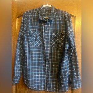 Hurley Dark Gray Checkered Men's Shirt